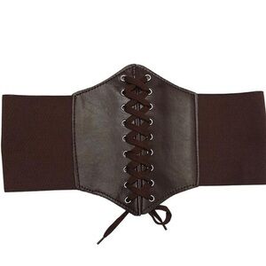 Lace-up Brown Tied Corset Belts for Women